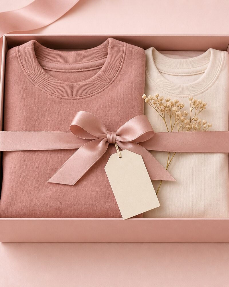 Boxed pet comfort gift set with ribbon